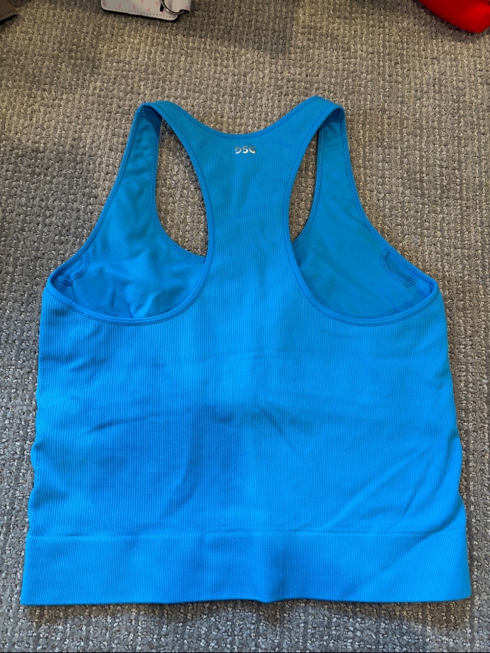 DSG Blue Racerback Ribbed Tank Top - Women - Picture 3 of 4